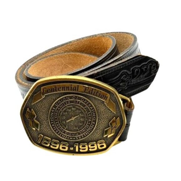International Union Of Operating Engineers Belt Buckle 1896-1996 Levi's Belt 36 - Picture 12 of 12
